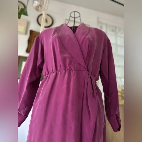 VINTAGE 80s, 100% silk gown, medium/8✨ - Picture 10 of 16